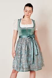 Dirndl Carmela 60cm in türkis im Krüger Dirndl Online Shop