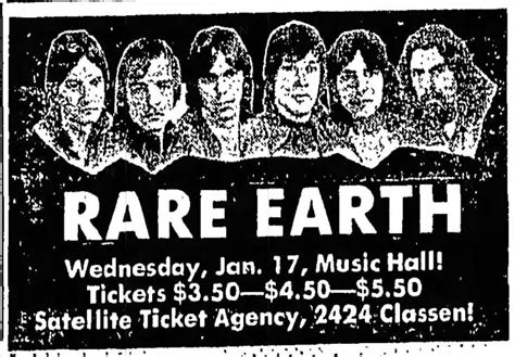 Rare Earth The Concert Database