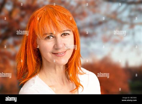 Redhead mature woman hi-res stock photography and images - Alamy