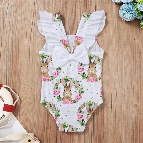 Bikini Kleinkind Kinder Baby Mädchen Bunny Print O Vicedeal