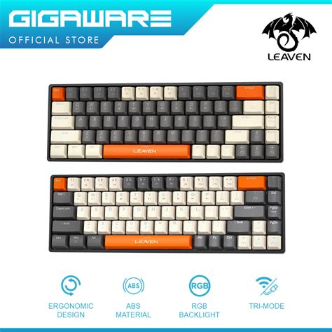 Leaven H Tri Mode Key Hot Swappable Rgb Backlight Wireless Mechanical Gaming Keyboard
