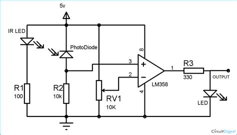 DIY IR Sensor Module Circuit Diagram