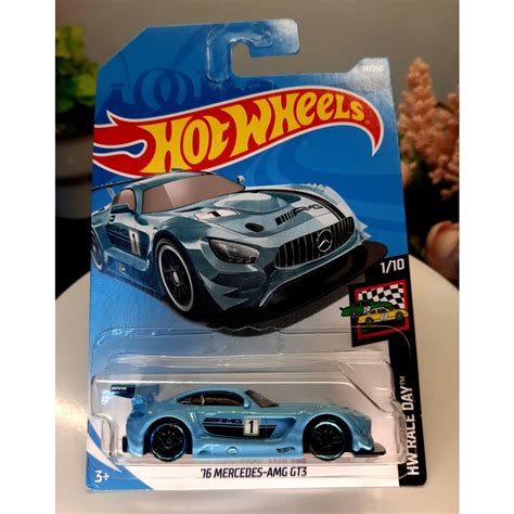 HOT WHEELS 16 MERCEDES AMG GT3 2019 LIGHT BLUE Shopee Malaysia