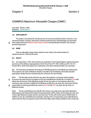 Fillable Online Manuals Tricare Osd Tr Chap Sect Champus