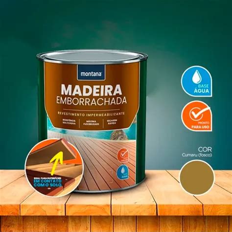 Borracha Liquida Para Madeira - Revestimento Borracha Liquida Madeira Deck E Pergolado 900ml | MercadoLivre