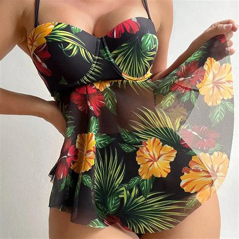 Kaufe Frauen Designer Bikini F R Frauen Zwei St Cke Set Hohe Taille