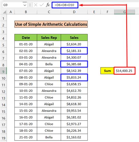 How To Sum Random Cells In Excel Earn And Excel