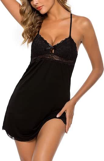 Gladiolus Women Chemise Nightgown Lingerie Sexy Sleepwear Lace Full Slip Dress Nighty S Xxl At