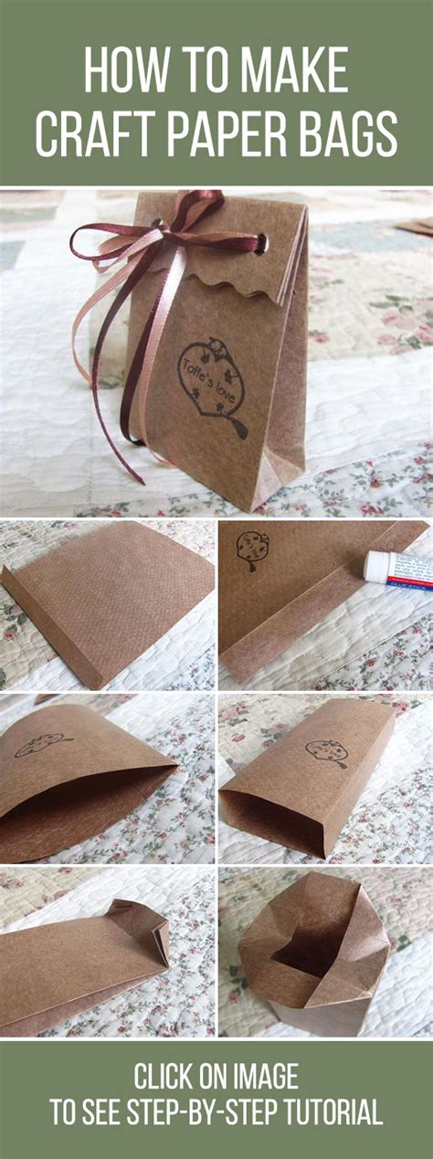 Мастер-класс: пакетики из крафт-бумаги | Paper bag crafts, Diy gift ...