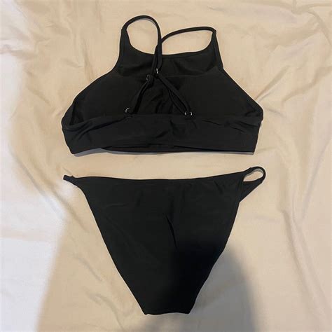 Classic Black Halter Bikini Top And Bottom Women S Fashion Swimwear Bikinis Swimsuits On