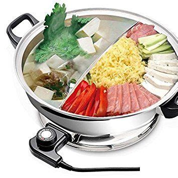 Yongxin Electric Hot Pot Jh B Cm With Divider Hot Pot Course Meal Food Store