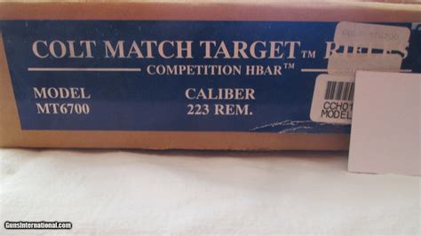 Colt Match Target Competition Hbar Lnib Mt 6700