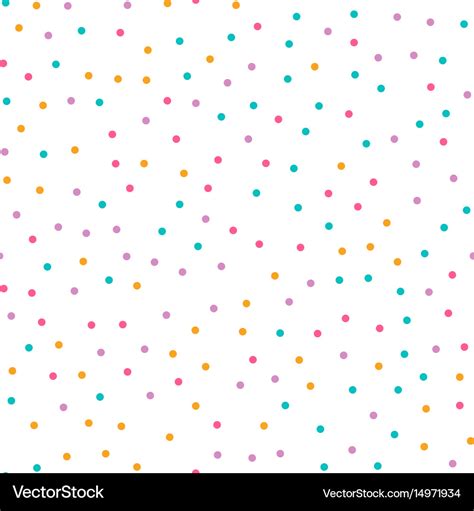 Cute circle seamless pattern on white background Vector Image