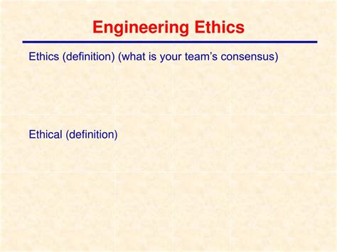 PPT Chapter 6 Engineering Ethics PowerPoint Presentation Free