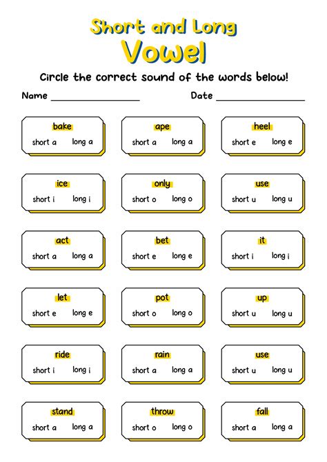 15 Long And Short Vowel Worksheets Kindergarten Free Pdf At