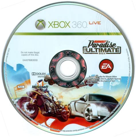 Burnout Paradise The Ultimate Box 2009 Xbox 360 Box Cover Art