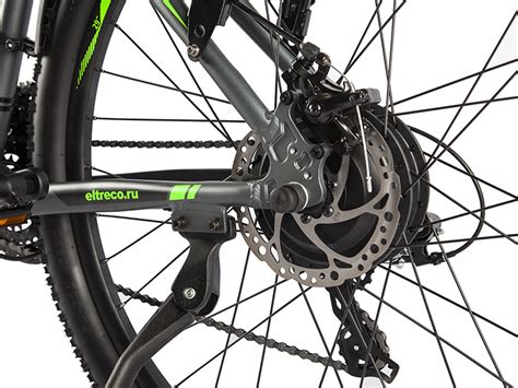 Электровелосипед Eltreco Ultra Max Pro (черно-зеленый) купить в Москве