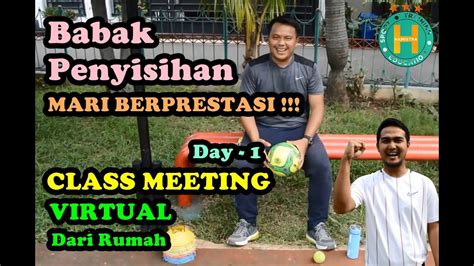 Class Meeting Virtual Day 1 Materi Pjok Olahraga Dirumah Youtube