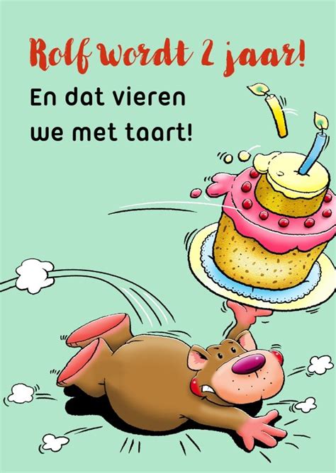 Leuke Felicitatie Kind Van 2 Jaar Met Beertje Kaartje2go