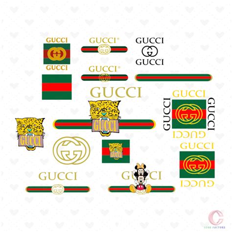 Gucci Bundle Logo Svg Brand Svg Mickey Svg Minnie Svg Ti Inspire