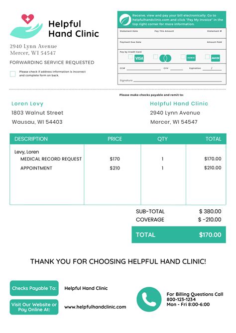 Sample Medical Invoice at Rebecca Guay blog