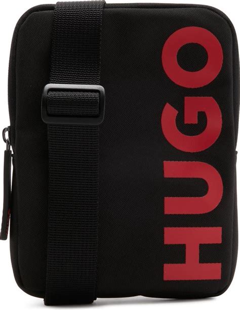 Hugo Boss Hugo Heren Crossbody Tas Kunstleer Zwart