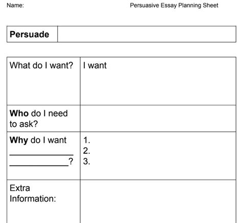 Persuasive Essay Graphic Organizer (Elementary) - Amped Up Learning