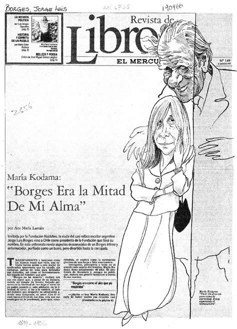 Borges era la mitad de mi alma artículo Ana María Larraín