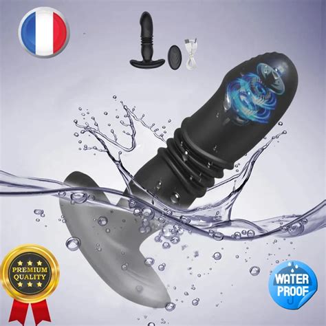 PLUG ANAL VIBROMASSEUR Va Et Vient Sextoy Gode Percussion Vagin Prostate Vibrant EUR 38 99