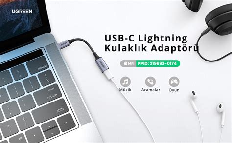 Ugreen Type-C to Lightning Kulaklık Dönüştürücü Adaptör – Ugreen Türkiye