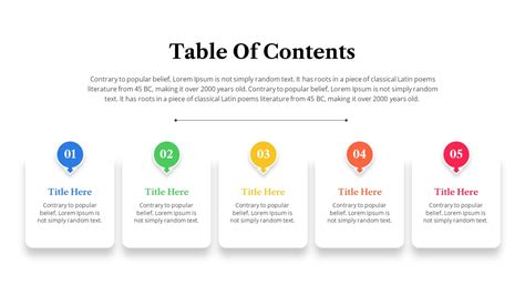 Table Of Contents Slide For PowerPoint SlideKit