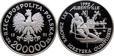 POLEN 200000 Zlotych 1991 III Republik Seit 1989 PP MA Shops