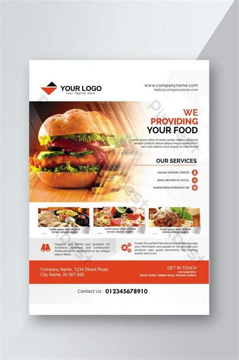 Printable Food And Restaurant Menu Flyer Template Easy Editable