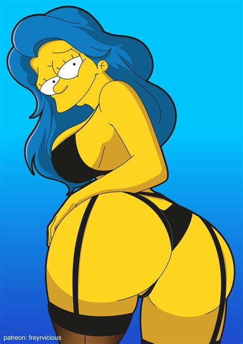 Rule 34 Female Horny Lingerie Marge Simpson Sex Solo The Simpsons 6754099