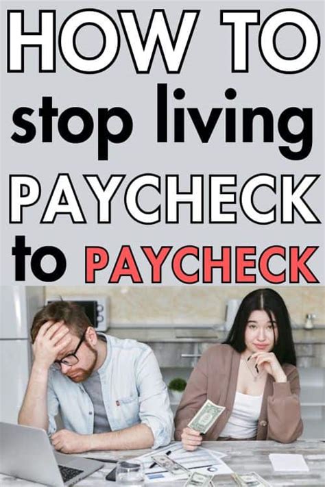 How To Stop Living Paycheck To Paycheck In Easy Steps Dividends