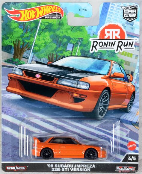 Hot Wheels Car Culture Ronin Run Subaru Impreza B Sti Version