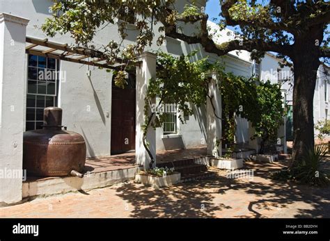 Typical Cape Dutch House In Stellenbosch South Africa Stock Photo Alamy