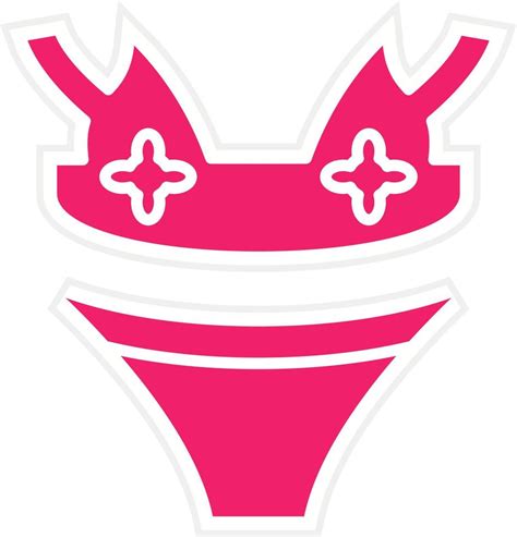 Bikini Vektor Symbol Stil Vektor Kunst Bei Vecteezy