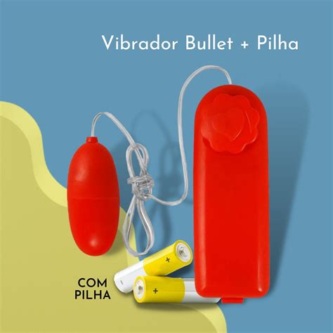 Massageador Bullet Multi Velocidades Pilha Vibrador Feminino Sex