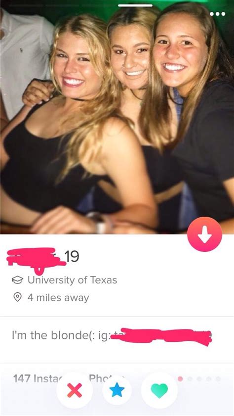 She S The Blonde One All Of Her Pics Were Of Multiple Blondes R Tinder
