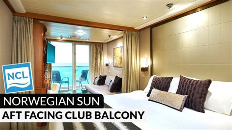 Norwegian Sun Aft Facing Club Balcony Suite Tour Review K