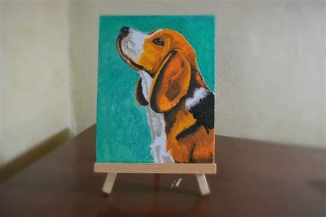 Beagle Leo Sobre Lienzo Cuadro Original Leo Sobre Lienzo Comprar