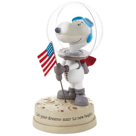 Hallmark Peanuts Let Your Dreams Soar Astronaut Snoopy Figurine 5 5