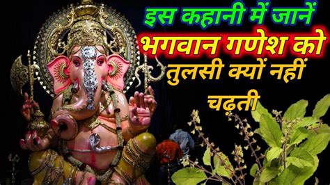 गणेशजी को तुलसी क्यों नहीं चढ़ती ॥ Ganesh Ji Par Tulsi Kyu Nahi