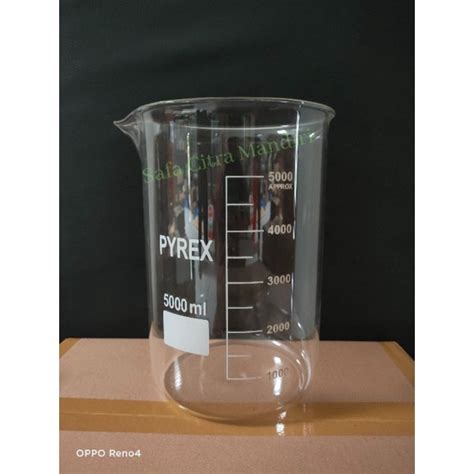 Jual Beaker Glass 5000ml Gelas Kimia 5000ml Pyrex Shopee Indonesia