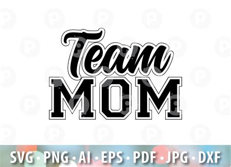 Team Mom SVG Cheer Mom Svg Football Mom Svg Game Day Svg Etsy