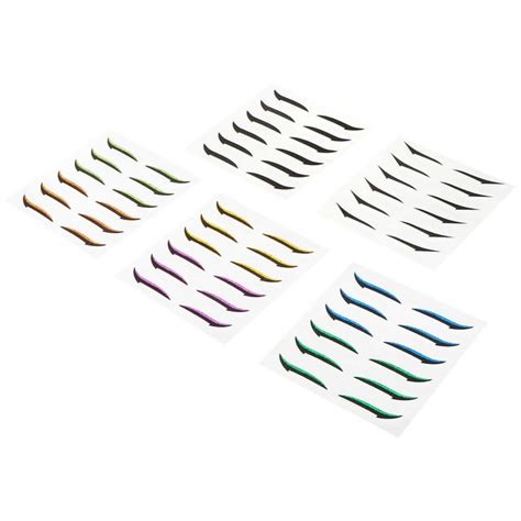 36 Pairs Brown Eyeliner Glitter Eyeliner Eyeliner Stickers Miss 4x05cm