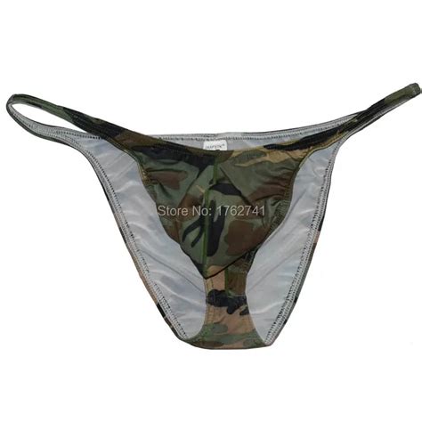 Men S Camouflage Micro Briefs Bulge Pouch Briefs Gay Bikini Underwear