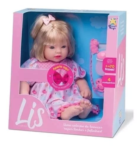 Boneca Lis Collection Fala De 70 Frases Canta Divertoys