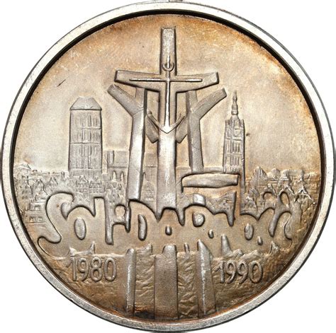 III RP 100 000 złotych 1990 Solidarność typ B Rzadkie archiwum